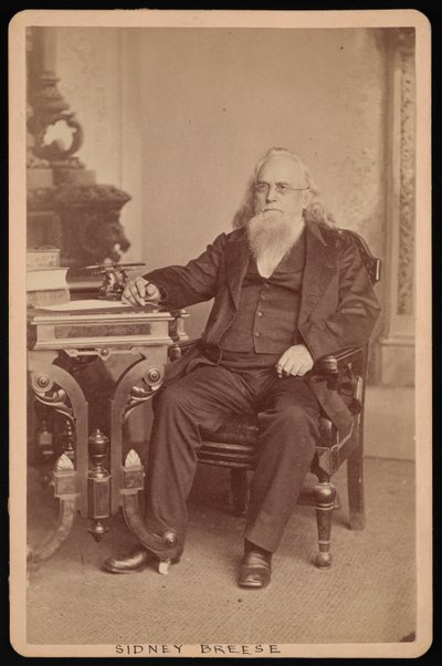 Sidney Breese 1800-1878のポートレート、1878年以前。 作： William Emory Bowman