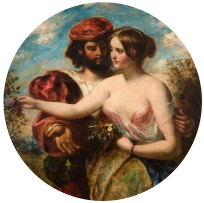 愛の薔薇を集めよう、今のうちに」（1848年   作： William Etty