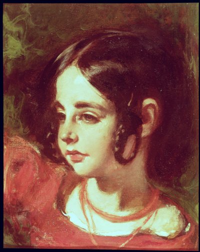 少女の頭 作： William Etty