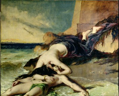 英雄とリアンダー（油彩・キャンバス） 作： William Etty