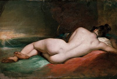 リクライニングしているヌードの女性 19世紀初頭 作： William Etty