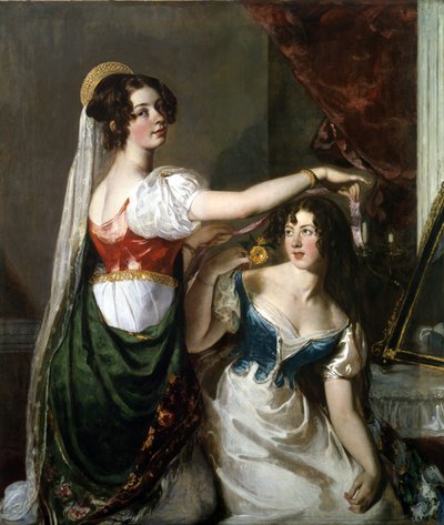仮装舞踏会の準備 作： William Etty
