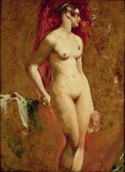 スタンディングヌード（油彩・キャンバス 作： William Etty