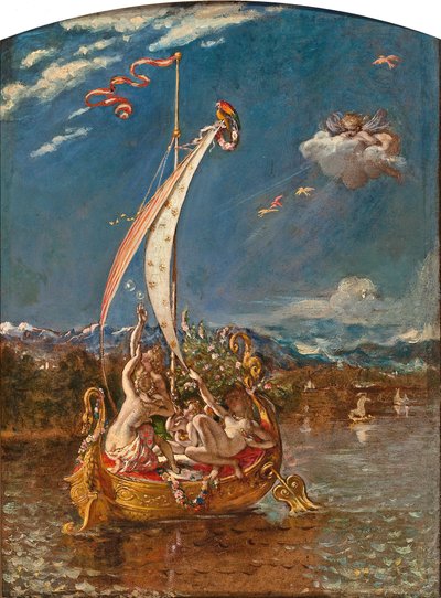 舳先の青春と舵取りの喜びのための研究 作： William Etty