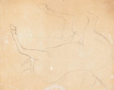 馬の習作 [裏面] 作： William Etty