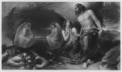 ヴァーノンギャラリーにある絵からの「墓」（エングレーヴィング 作： William Etty