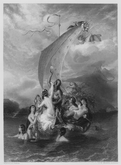ヴァーノン画廊の絵から「青春と快楽」（エングレーヴィング 作： William Etty