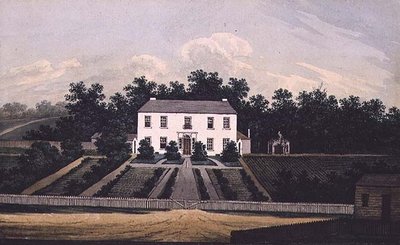 ガバメントハウス、パラマッタ、ニューサウスウェールズ州、1805（wc） 作： William Evans