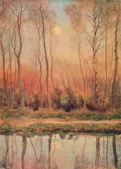 A Surrey Canal, Evening」（1893年頃 作： William Eyre Walker