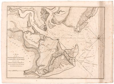 ファーデンによるチャールスタウンの地図 作： William Faden