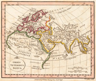 古代世界の地図 作： William Faden