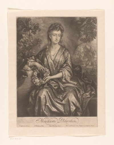 ポートレット・ヴァン・サラ・チシェリー Madam Plowden (オブジェクトのタイトル) 作： William Faithorne (I)
