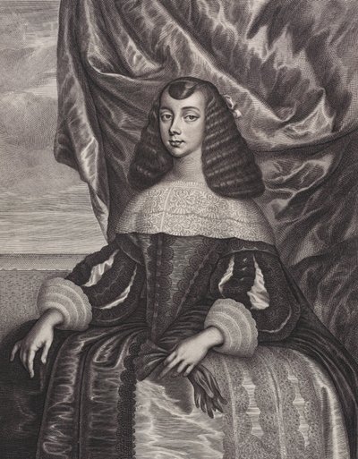 カトリーヌ・オブ・ブラガンザ、1662年。 作： William Faithorne