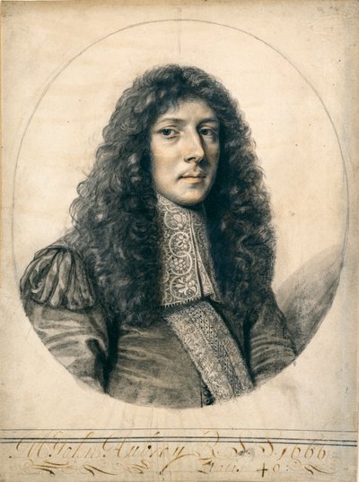 ジョン・オーブリーの肖像（1666年 作： William Faithorne