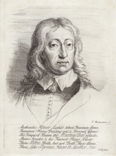 ジョン・ミルトンの肖像 作： William Faithorne