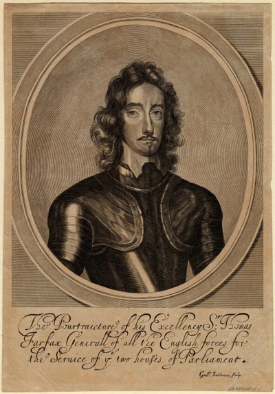 トーマス・フェアファックス、第3代キャメロンのフェアファックス卿、1645年 作： William Faithorne the Elder