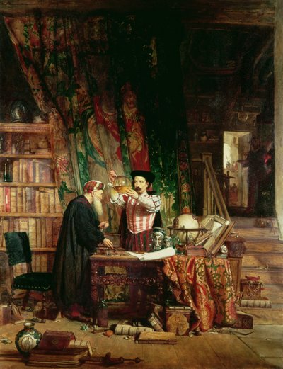 錬金術師、1853 作： William Fettes Douglas