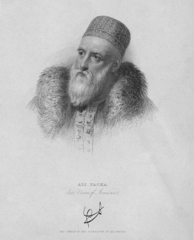 アリ・パチャ、1832年。 作： William Finden