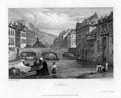 ナミュール、ベルギー、1830 作： William Finden