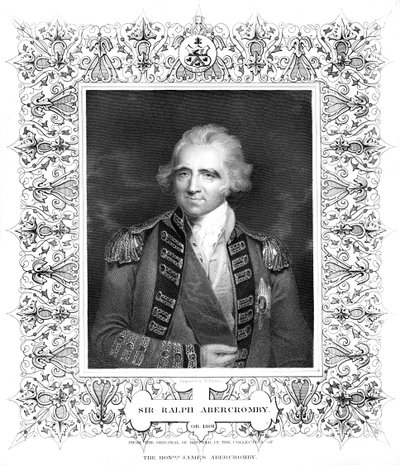 ラルフ・アバクロンビー卿、イギリス将軍。 作： William Finden