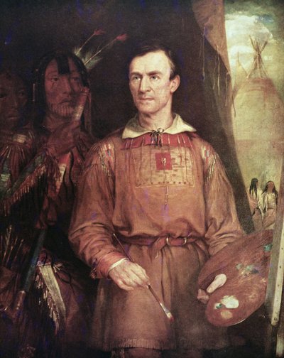 ジョージ・カトリン（1798-1872）1849年（油彩・キャンバス 作： William Fisk