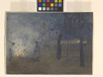 Folhas Queimando (aquarela sobre papel) 作： William Forsyth
