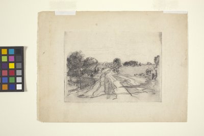 小川のある風景（エッチング） 作： William Forsyth