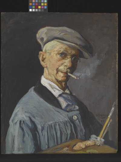 画家の男 (キャンバスに油彩) 作： William Forsyth
