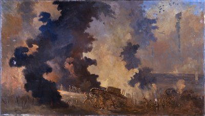 ディエップ、1942年8月（キャンバスに油彩） 作： William Francis Longstaff