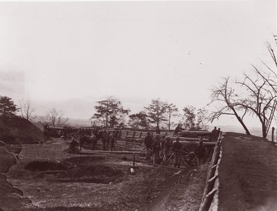 バージニア州ダッチギャップの近く。 ブレイディ砦、カリフォルニア州。 1865年。 作： William Frank Browne
