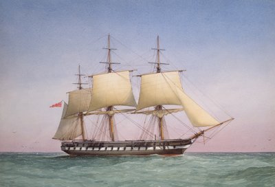 &39;50銃フリゲートHMS「アレトゥサ」、1876 作： William Frederick Mitchell