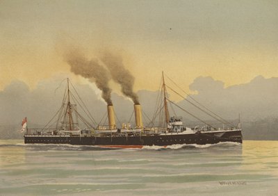 HMS Latona、2等巡洋艦 作： William Frederick Mitchell