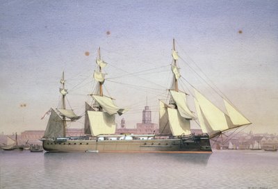 プリマスのHMSモナーク 作： William Frederick Mitchell