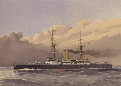 HMSロイヤルソブリン、一等戦艦 作： William Frederick Mitchell