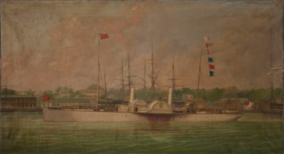 外輪船「エラ号 作： William Frederick Mitchell