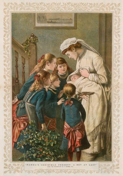 マンマのクリスマスプレゼント：ついに少年 作： William Frederick Yeames