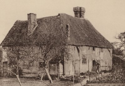 ケント州ホースモンデン、スモールブリッジにて（モノクロ写真） 作： William Galsworthy Davie