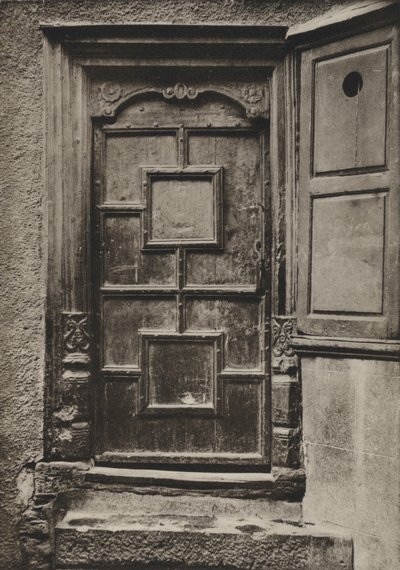 プリマス、Looe Streetのドアウェイ（モノクロ写真 作： William Galsworthy Davie