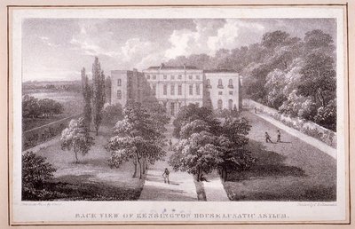 ケンジントンハウスルナティックアサイラム、1830年頃の眺め 作： William Gauci