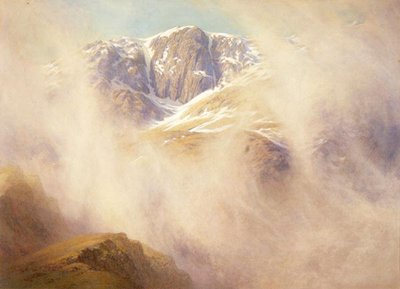 霧の朝、コニストンフェルズのヘントア 作： William Gersham Collingwood