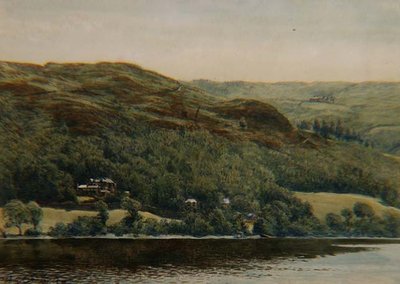 ブラントウッドの眺め、p.1881（水彩、鉛筆、インク） 作： William Gersham Collingwood