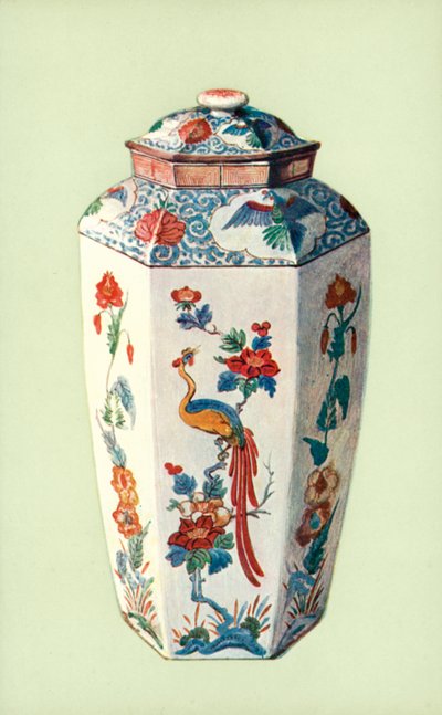 チェルシーの壺、日本風（カラーリトグラフ 作： William Gibb