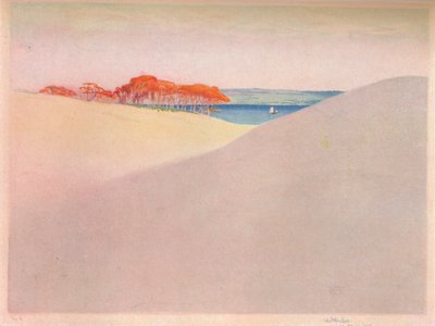 砂丘、デンマーク、c1917 作： William Giles