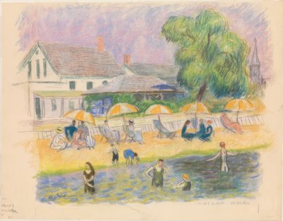 ビーチシーン 作： William Glackens
