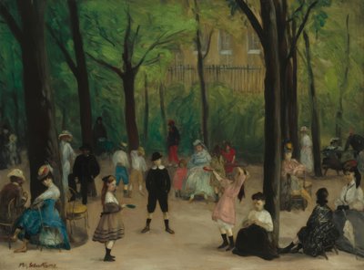 ルクセンブルク・ガーデン 作： William Glackens