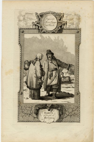 モスクワの習慣、1730年頃 作： William Grainger