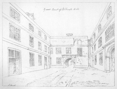 ロンドン市ブラックウェルホールの大法廷、1886年。 作： William Griggs