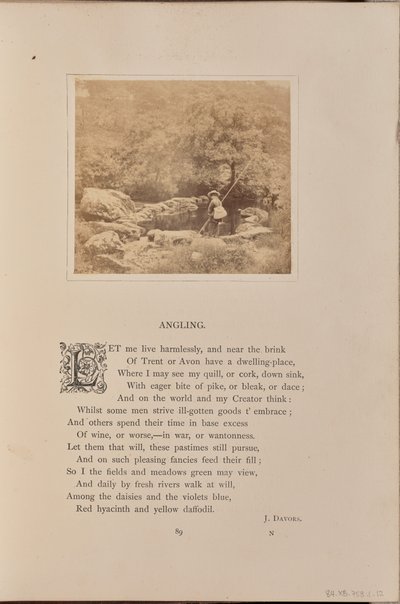 [釣り竿とリールを持った少年、イギリス]。 作： William Grundy