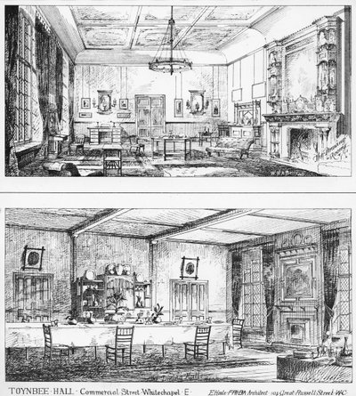 トインビーホールのインテリア 作： William H Atkin Berry