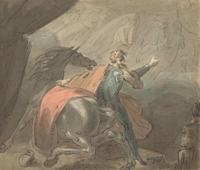 王と馬と幽霊の女たち」1770-80年 作： William Hamilton